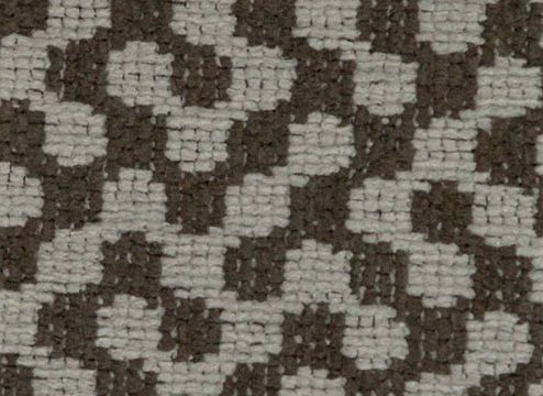 Warwick geometry fabric collection - brown and white