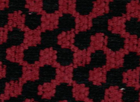 Warwick geometry fabric collection - red and black