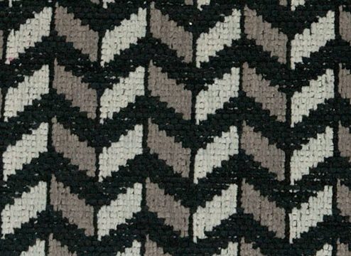 Warwick geometry fabric collection prism - black and grey