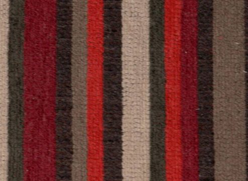Warwick geometry fabric collection parallel - red and brown