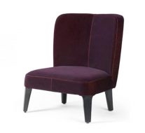 side chair dark upholstery wooden legs