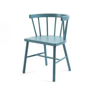 Beech side chair blue