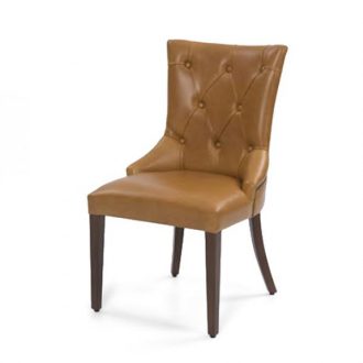 Upholstered beech frame side chair