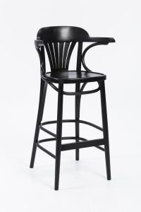 Trattoria Highstool front view black